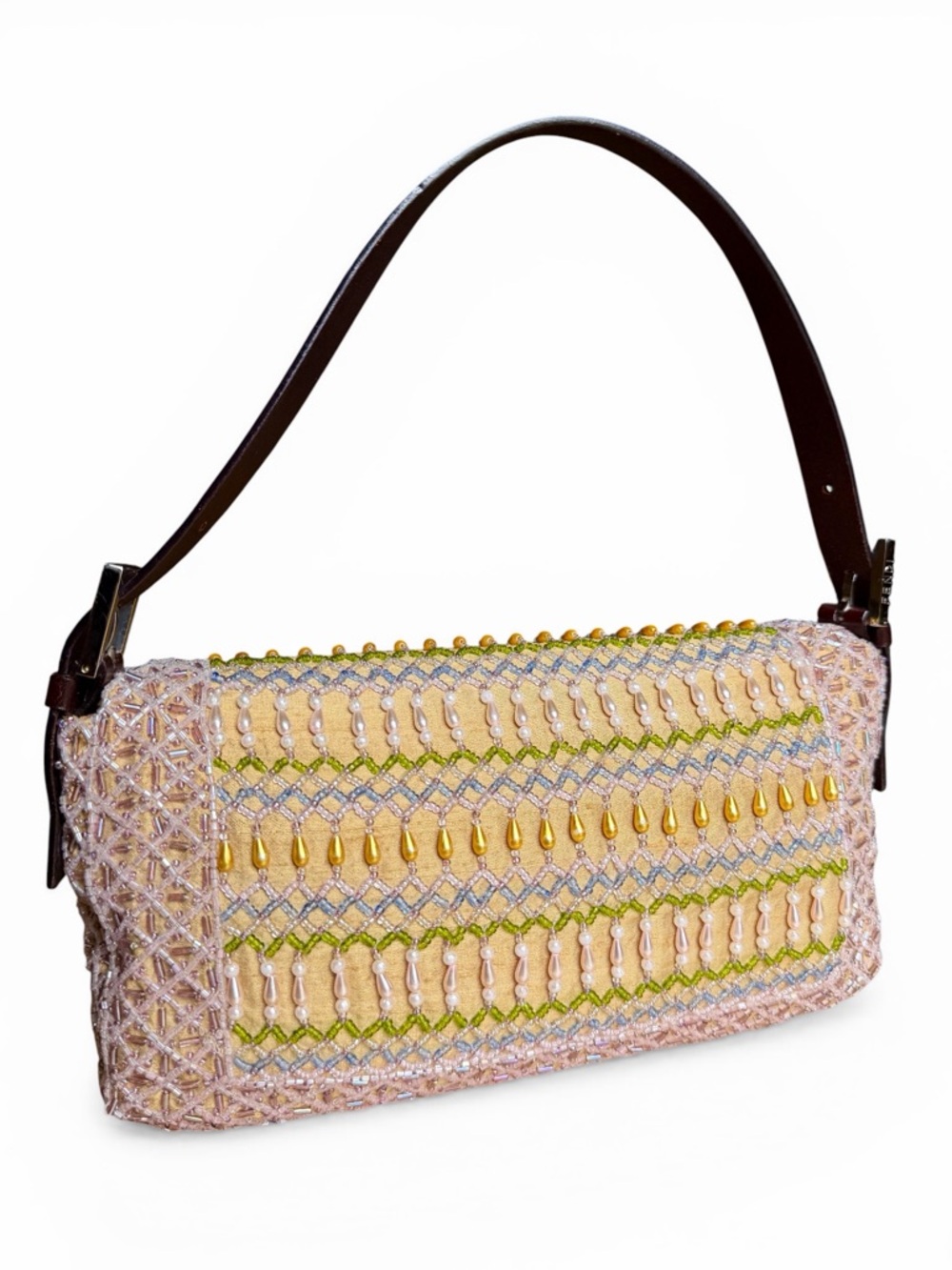 Rare Vintage Fendi beaded baguette - Picture 2 of 7